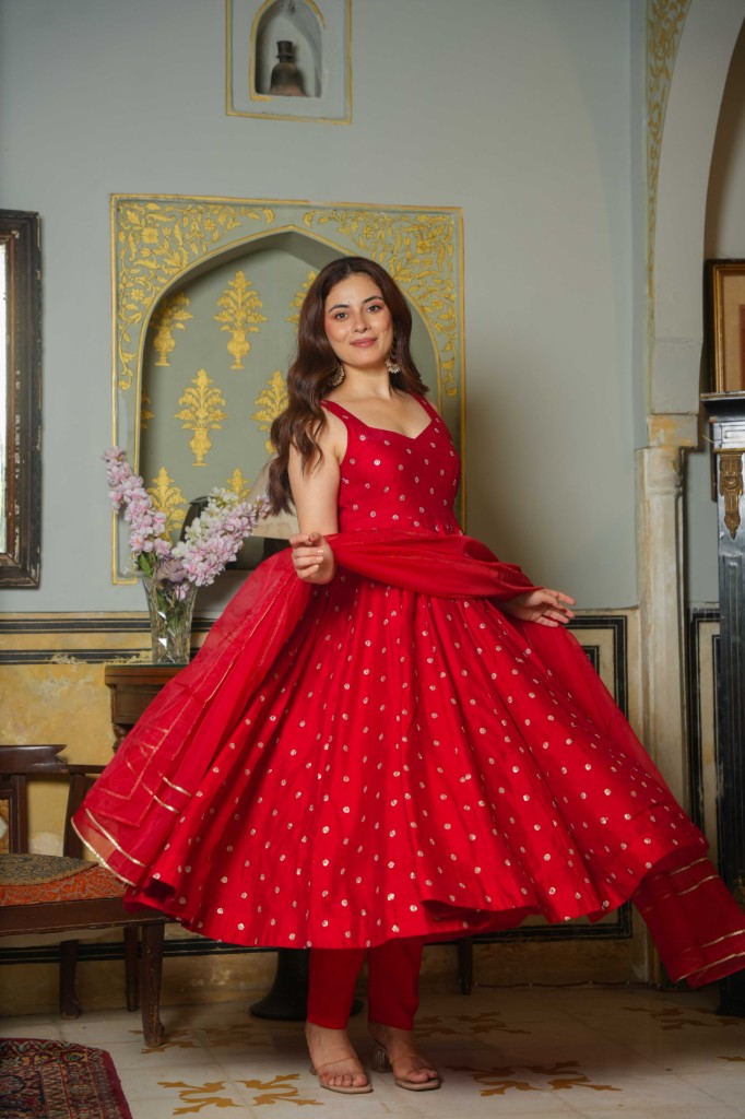 Shyahi gharana red anarkali
