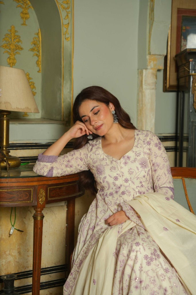 Sajda royal embroidery anarkali suit set
