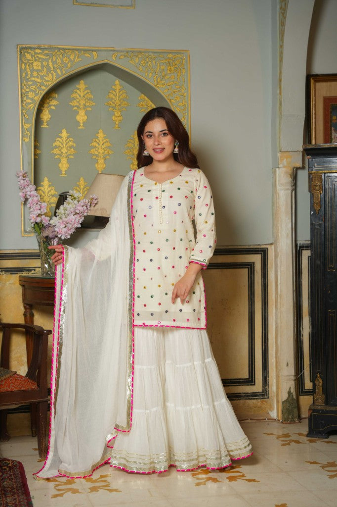 Blash Gloow white mirror set