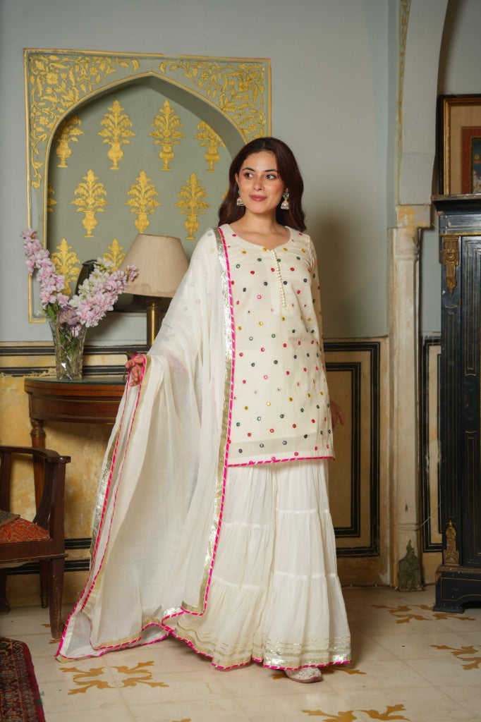 Blash Gloow white mirror set