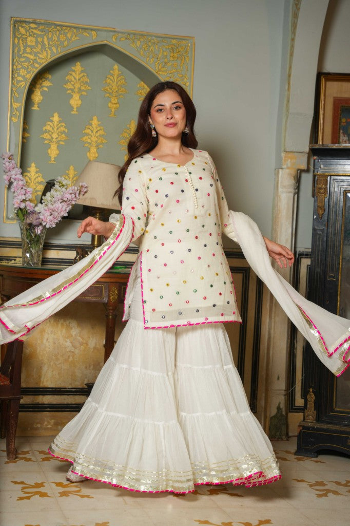 Blash Gloow white mirror set