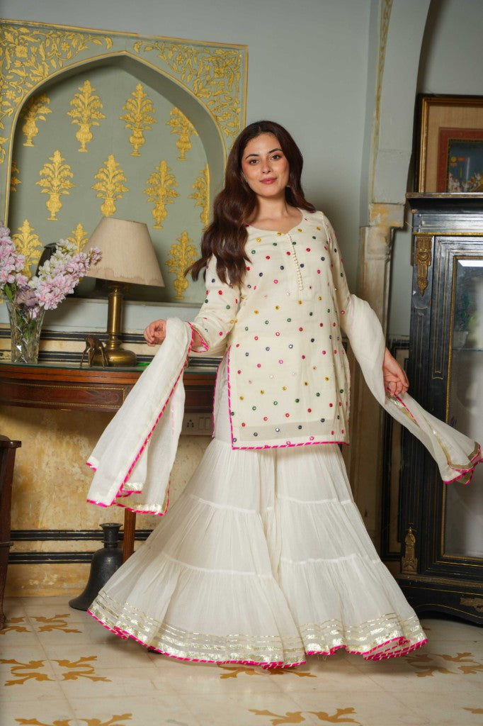 Blash Gloow white mirror set