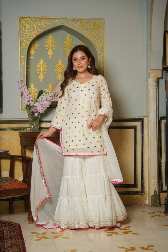 Blash Gloow white mirror set