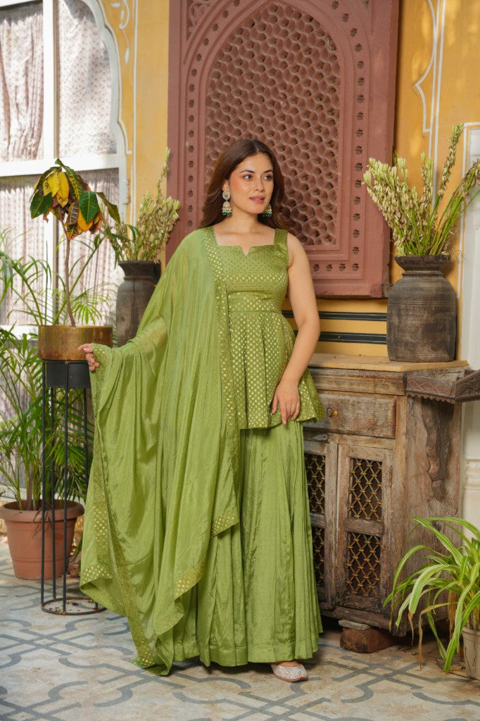 Noor mahal green set