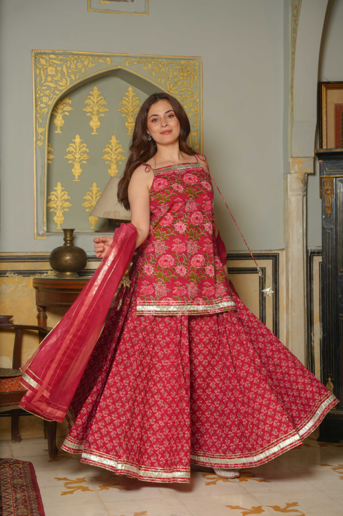 Pink rubani set